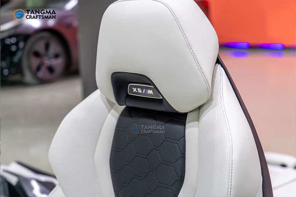 BMW Interior Modification Kit: Premium Ivory White Calfskin | HUD & Ambient Light Ready