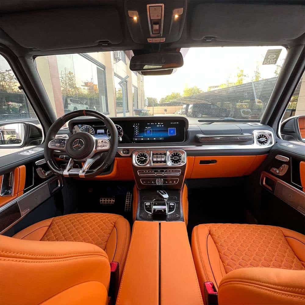 Benz G450/G460/G500 Interior Modification G900 Upgrade | Million-Level Luxury G-Wagon Cabin Renewal | Customized Leather - Image 3
