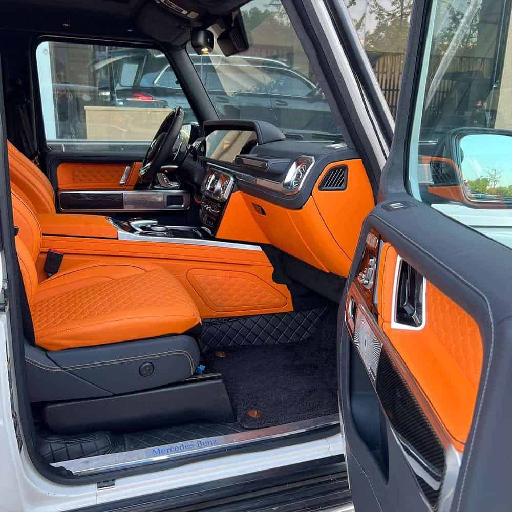 Benz G450/G460/G500 Interior Modification G900 Upgrade | Million-Level Luxury G-Wagon Cabin Renewal | Customized Leather - Image 4