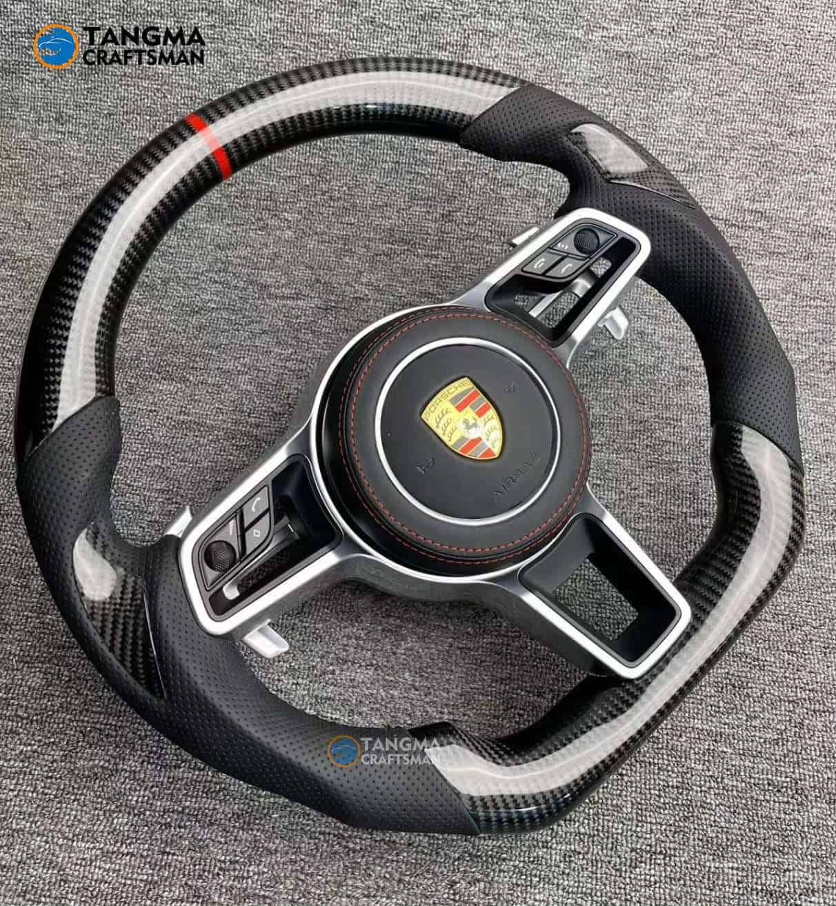 Custom Carbon Fiber Steering Wheel for Porsche 911 991 992 Cayenne Panamera | TANGMA CRAFTSMAN