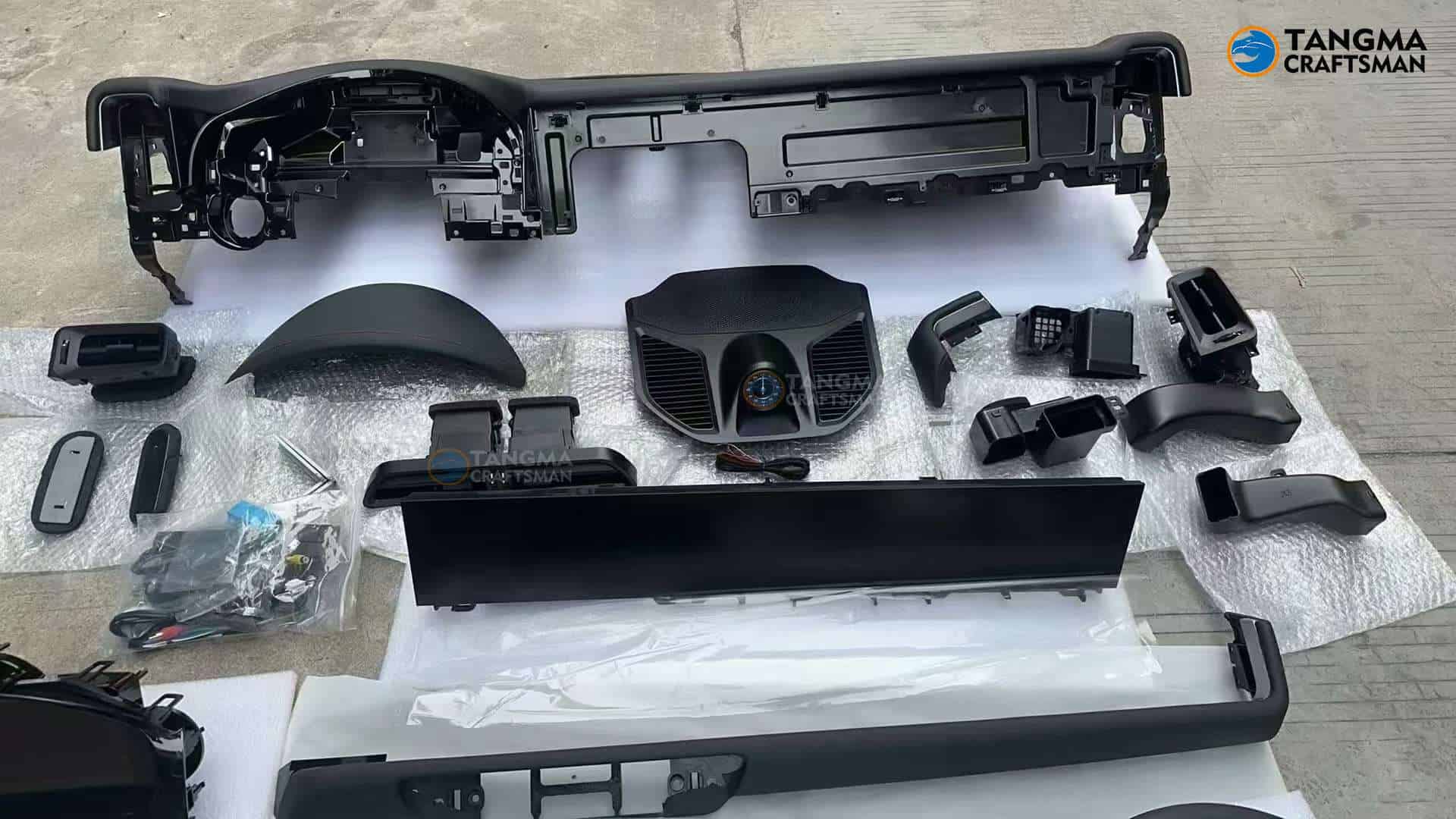 Porsche interior modification 2024 Panamer interior kit | Factory-grade 12.3-inch full LCD dual-screen touch center console + instrument