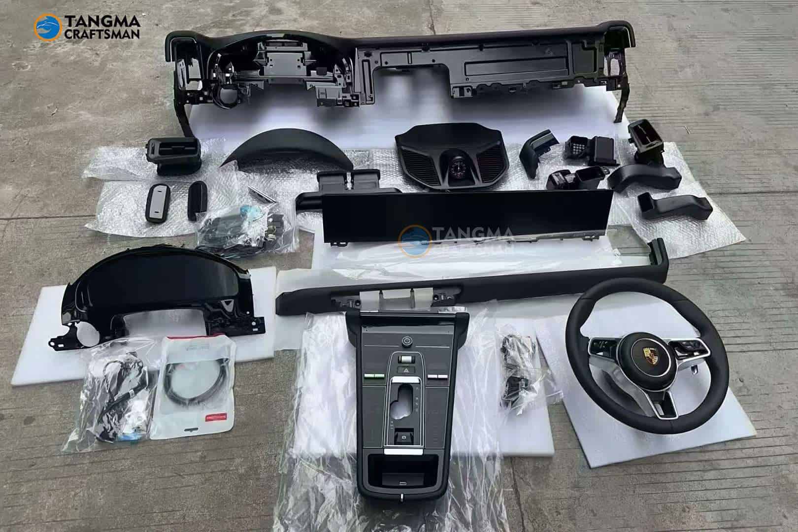 Porsche interior modification 2024 Panamer interior kit | Factory-grade 12.3-inch full LCD dual-screen touch center console + instrument