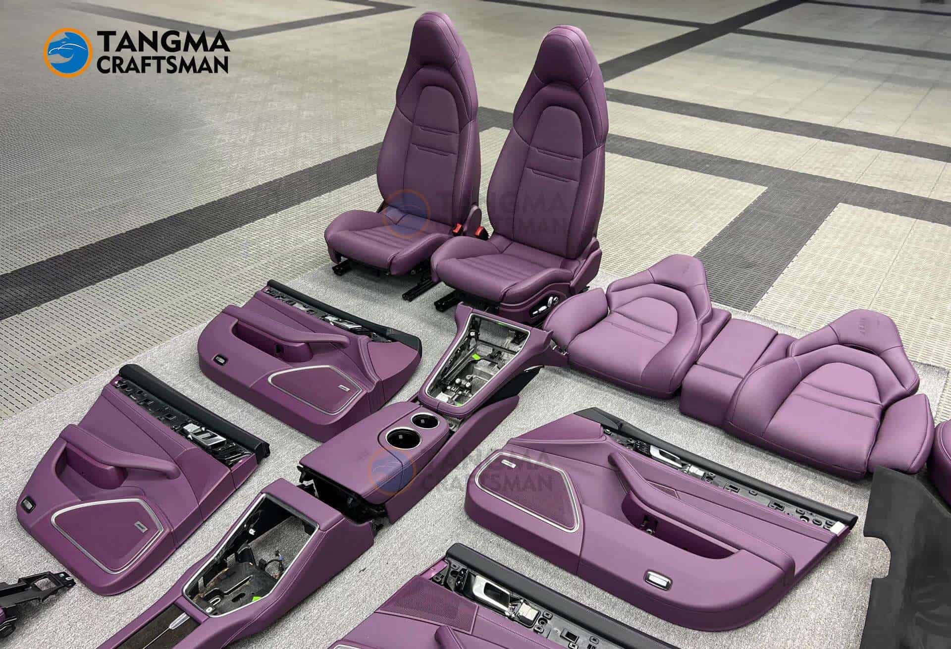 Porsche Panamera Interior Update Kit (2010-2024) | Nappa Leather Dashboard & Door Panels | Laser Precision Coating
