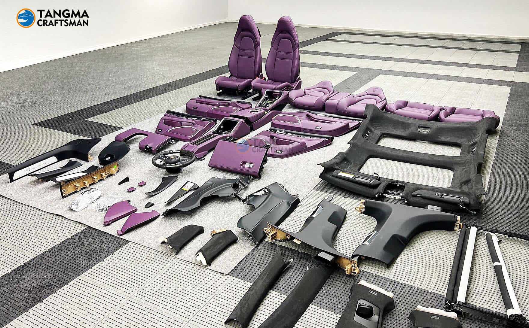 Porsche Panamera Interior Update Kit (2010-2024) | Nappa Leather Dashboard & Door Panels | Laser Precision Coating