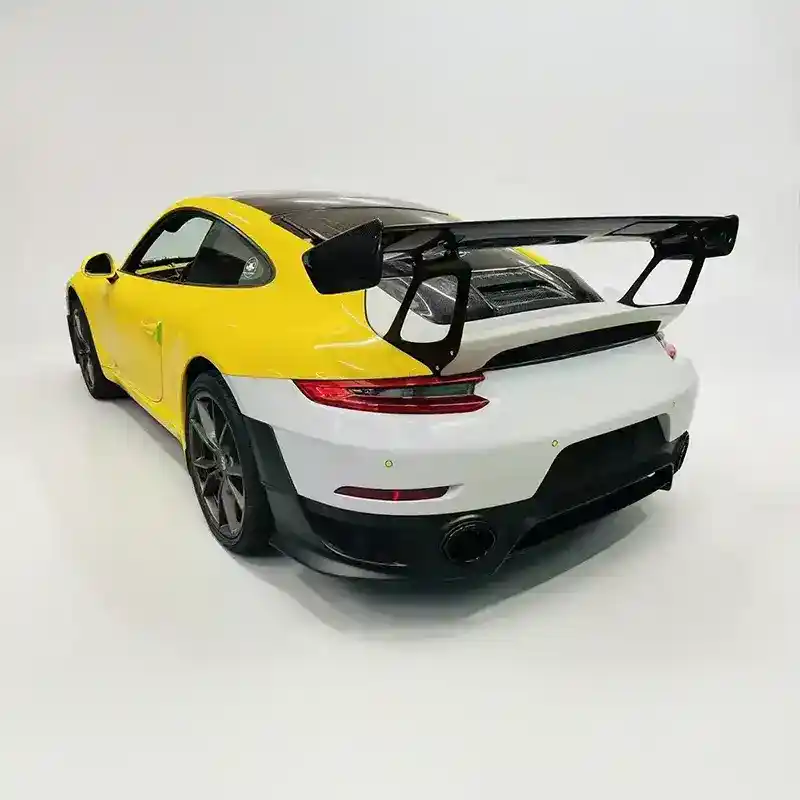 Porsche 991.2 upgrade kit GT3 RS carbon fiber hood + DRS adjustable rear wing | front and rear bumpers + matrix headlights + hood four-piece set | 3D scanning modification + original factory adaptation 2012-2016 models - Image 4