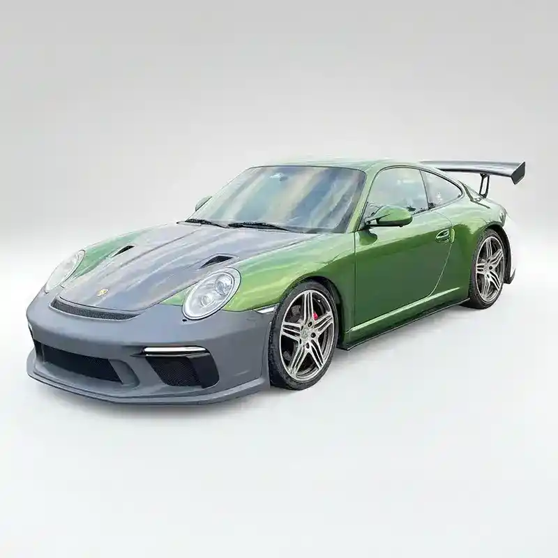 Porsche 991.2 upgrade kit GT3 RS carbon fiber hood + DRS adjustable rear wing | front and rear bumpers + matrix headlights + hood four-piece set | 3D scanning modification + original factory adaptation 2012-2016 models - Image 6