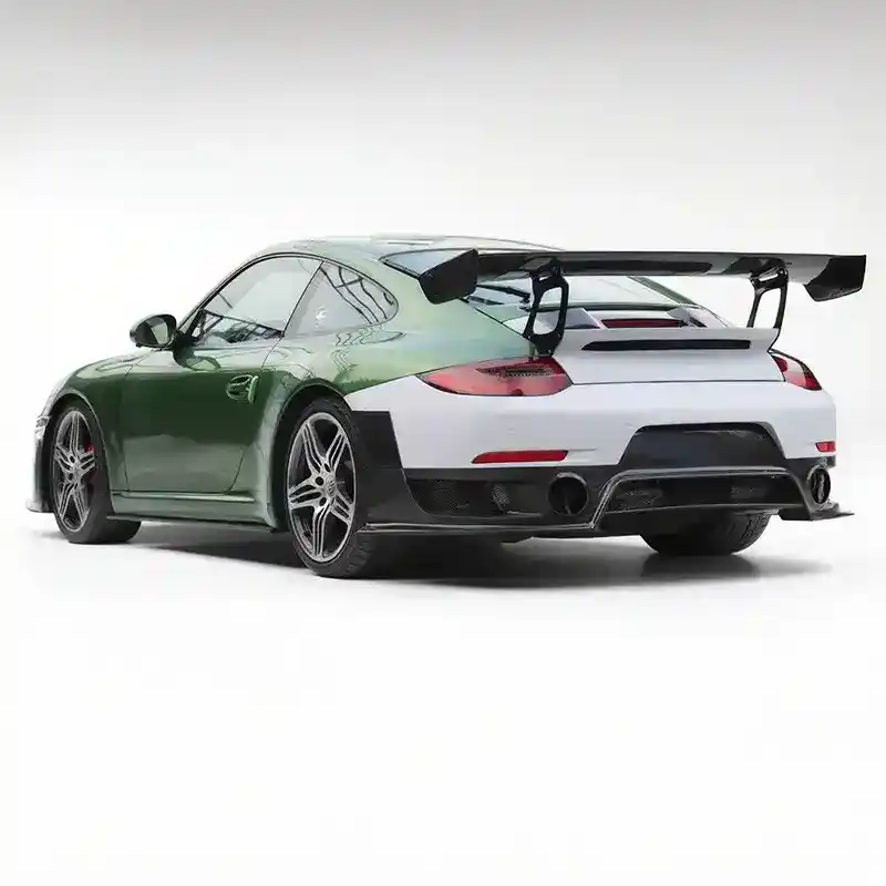 Porsche 991.2 upgrade kit GT3 RS carbon fiber hood + DRS adjustable rear wing | front and rear bumpers + matrix headlights + hood four-piece set | 3D scanning modification + original factory adaptation 2012-2016 models - Image 9