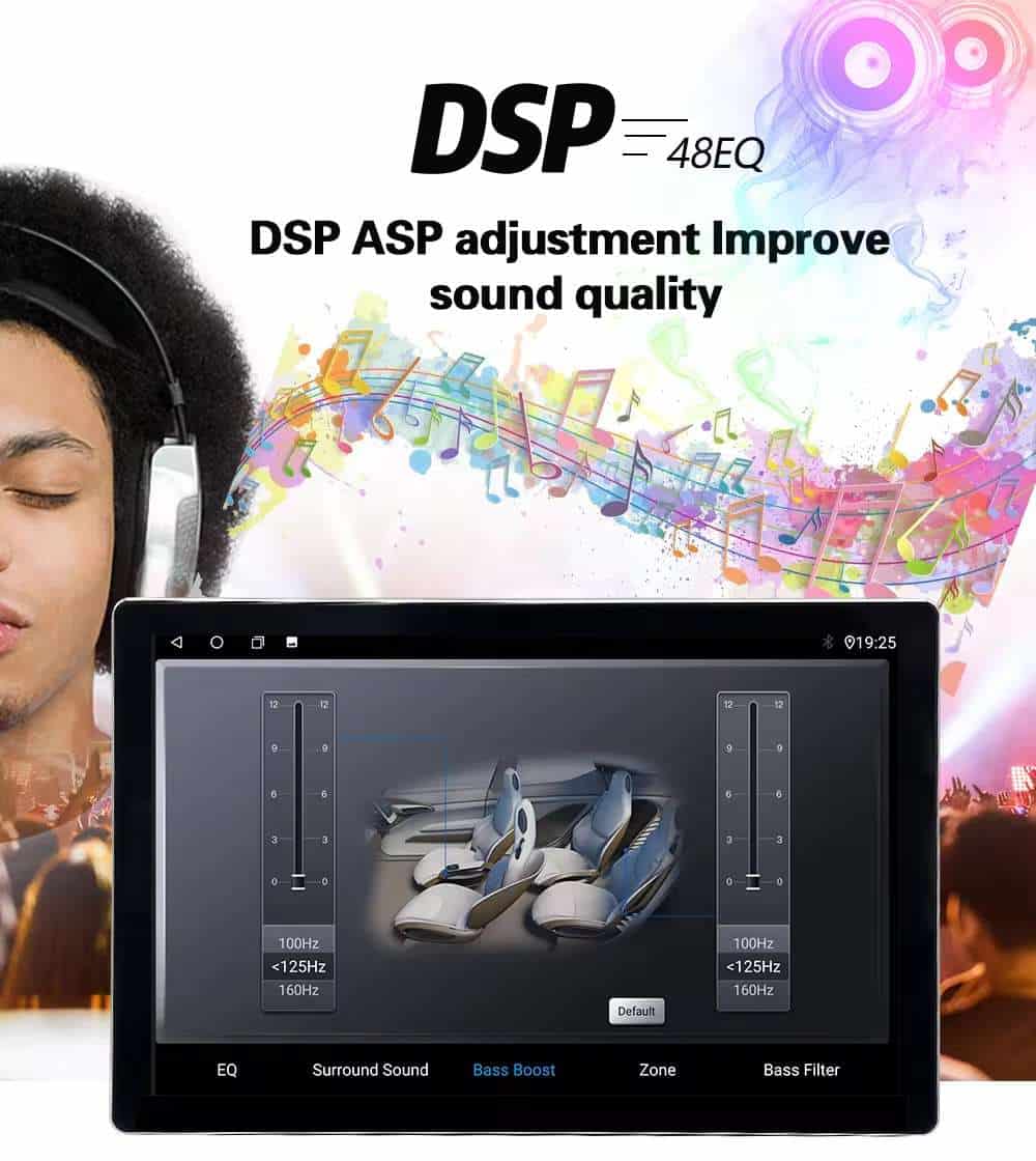 Universal 13″ Android Car Multimedia System: 360° Rotating Touch Screen for Audi, BMW, Toyota & More。
