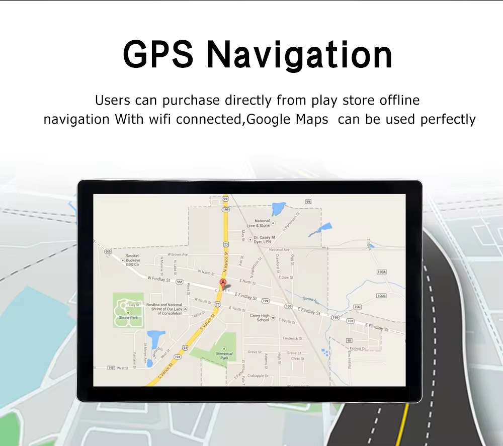 Universal 13″ Android Car Multimedia System: 360° Rotating Touch Screen for Audi, BMW, Toyota & More。