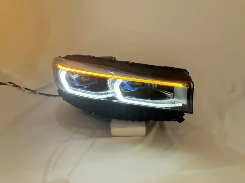 16+ BMW G12 LED Headlights Blue Frame DRL Assembly