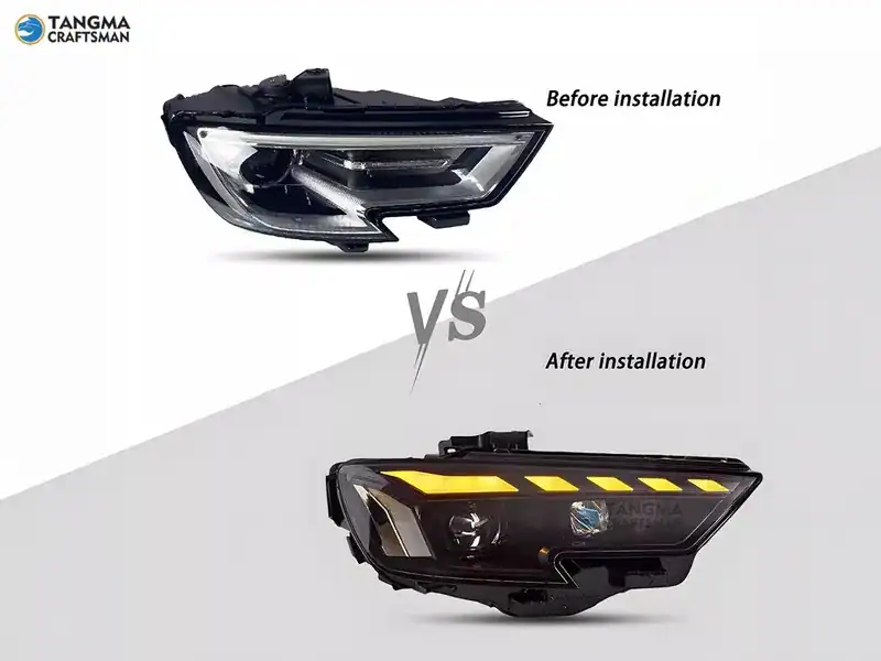 Audi A3 LED Headlight Assembly 2014-2019 Flowing DRL