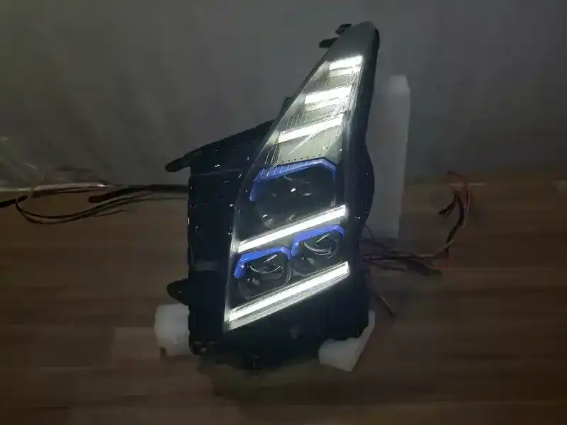 14+ Cadillac ATS LED Headlights Blue DRL Sequential