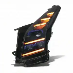 14+ Cadillac ATS LED Headlights Blue DRL Sequential