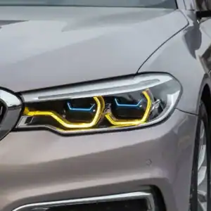 18+ BMW G30 LED Headlights Blue DRL Icon Upgrade
