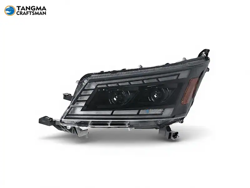 2019+ Toyota Hiace LED Headlights Sequential DRL for 19-22 Hiace. Features LED Projector, Flowing Turn Signals, and Plug-and-Play Installation.
