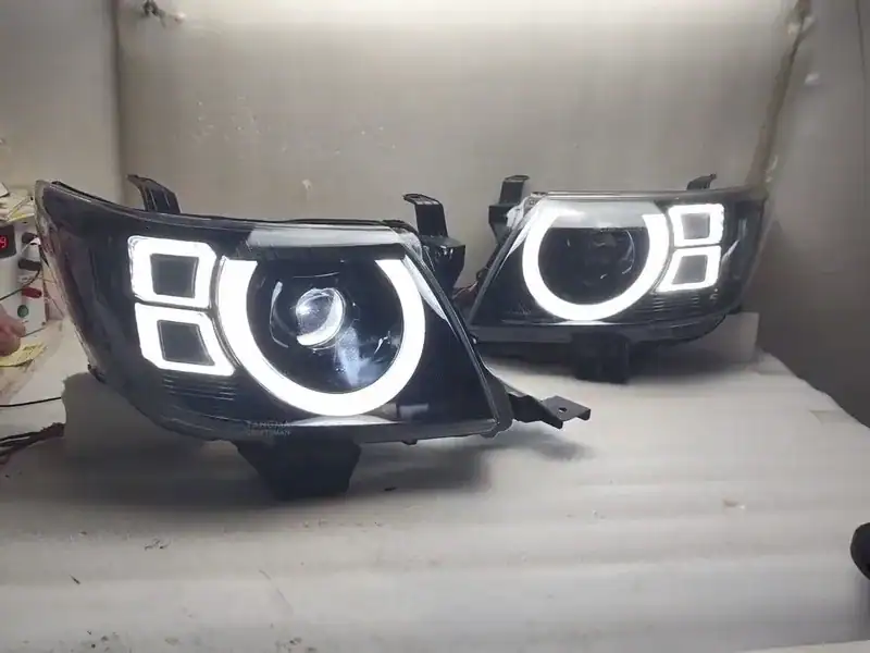 2012+ Hilux VIGO LED Headlights Defender Style