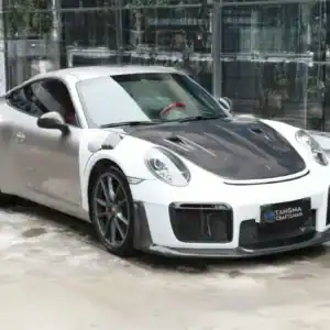 Porsche 911 991 PDLS Smoked LED Headlights with Modules and Wiring Harness Adaptive Upgrade
