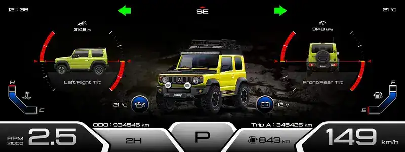 Suzuki Jimny LCD Instrument Panel