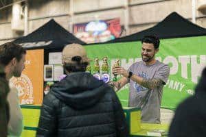 Refreshing craft beers at the Taranaki Beer Festival in New Zealand.