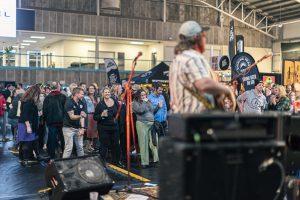 Refreshing craft beer at Taranaki Beer Festival in New Zealand.
