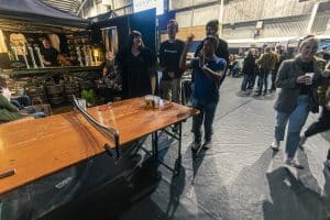 Cider and beer tasting at the Taranaki Beer Festival.
