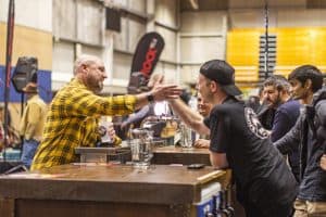 Craft beer conversation at Taranaki Beer Festival, NZ’s top craft beer event.