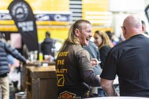 Vibrant crowd at Taranaki Beer Festival in New Zealand.