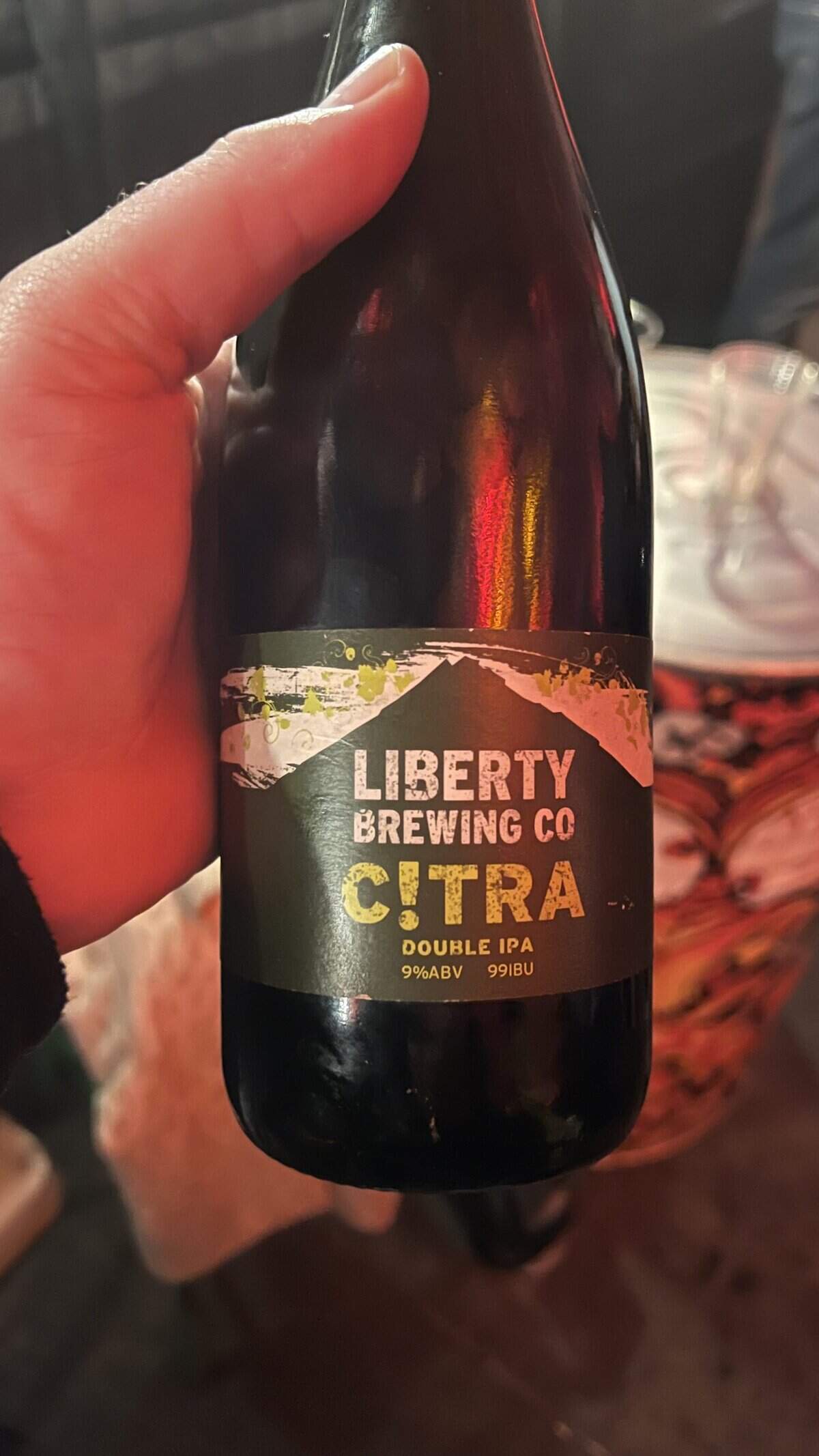 Rich craft beer from Liberty Brewing Co, C!TRA double IPA with 9% ABV, perfect for the Taranaki Beer Festival.