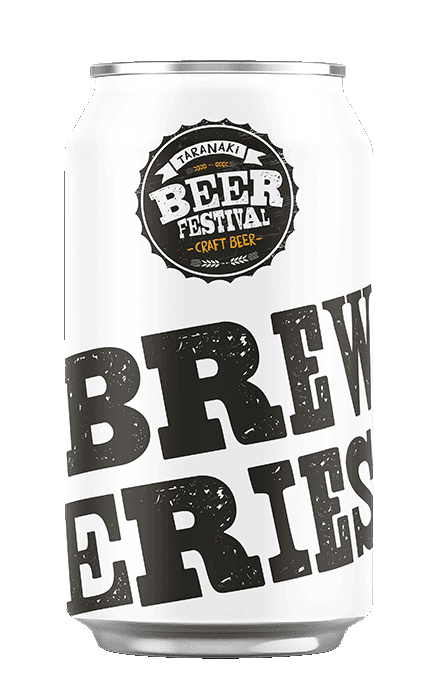 Brew Series Craft Beer Can at Taranaki Beer Festival, showcasing local NZ brews and craft beer culture.
