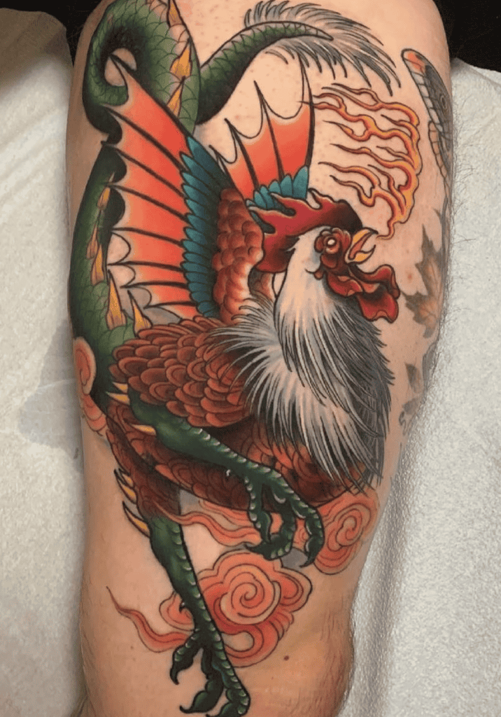 Cockatrice Chicken Tattoo