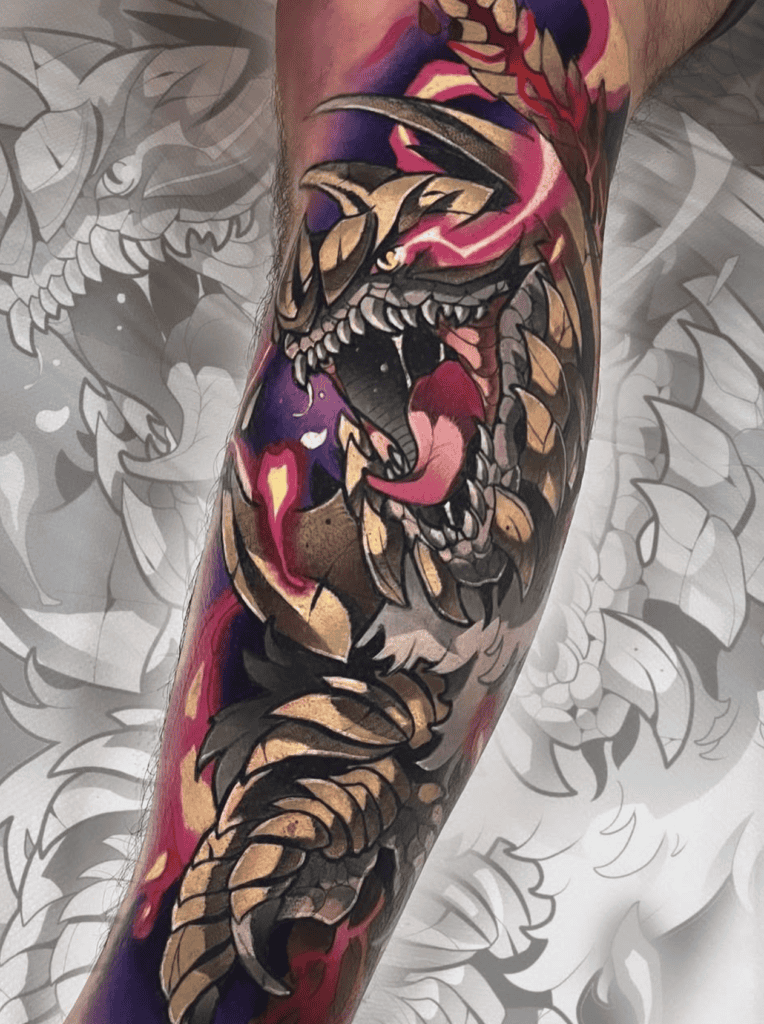 Arkveld Monster Hunter Tattoo