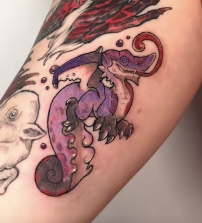 Chameleos Monster Hunter Tattoo