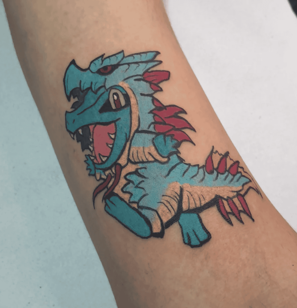 Pokémon X Monster Hunter Tattoo