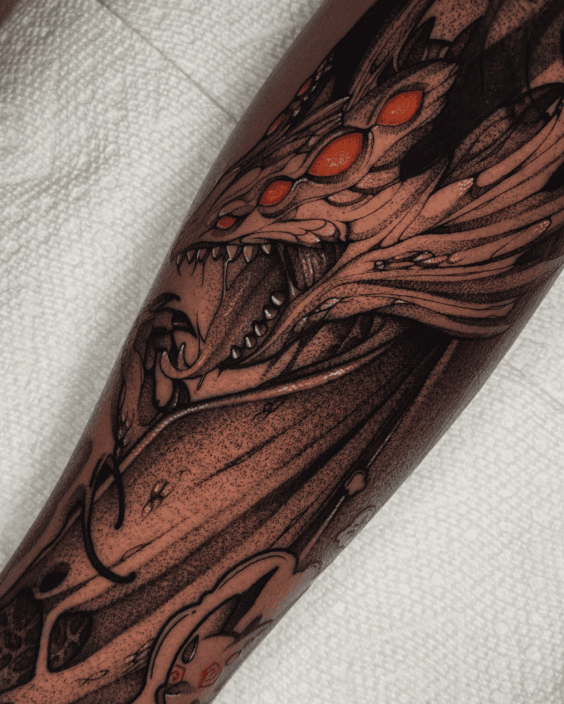 Xeno'jiiva Monster Hunter Tattoo
