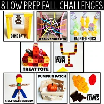 Fall STEM Bins® Teambuilders: Halloween STEM Activities, Fall Party Stations - Image 2