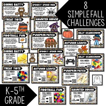 Fall STEM Bins® Teambuilders: Halloween STEM Activities, Fall Party Stations - Image 3