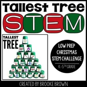 Tallest Tree STEM Challenge - Christmas & Winter STEM Activity Winter Party Game