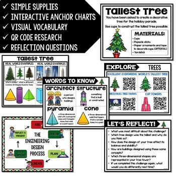 Tallest Tree STEM Challenge - Christmas & Winter STEM Activity Winter Party Game - Image 2