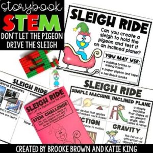 {Don't Let the Pigeon Drive the Sleigh} Christmas Storybook STEM Activities
