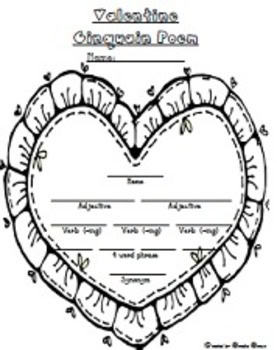Valentine Cinquain Poem {Class Book} - Image 2