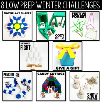 Winter STEM Bins® Teambuilder STEM Activities, Winter Team Building Stations - Image 2