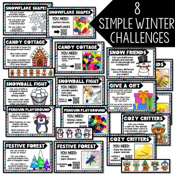 Winter STEM Bins® Teambuilder STEM Activities, Winter Team Building Stations - Image 3