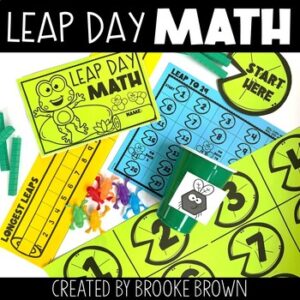 Leap Day Math Stations - Jumping Frog Leap Year Math Activities & Games