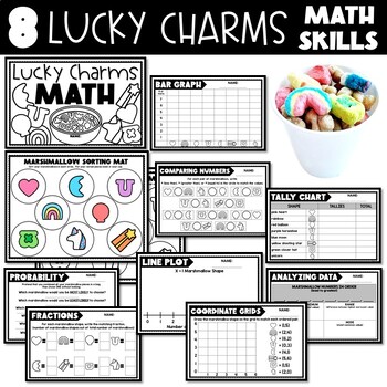 Lucky Charms Cereal Math - Math Activities for St. Patrick's Day / March - Image 2