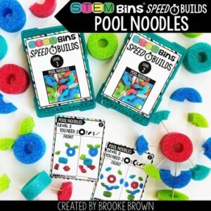 STEM Bins® Pool Noodle Speed Builds: End of the Year and Summer STEM Activities