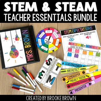 STEM Activities BUNDLE, Back to School, Classroom Management, Teacher Planner