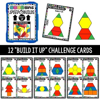 Pattern Blocks STEM Bins® Speed Builds STEM Activities - Puzzle Cards - Image 4