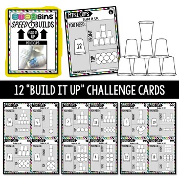 Mini Cups STEM Bins® Speed Builds STEM Activities - Cup Towers - Image 4