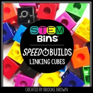Linking Cubes Snap Cubes STEM Bins® Speed Builds STEM Activities - Puzzle Cards