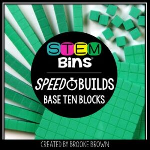 Base Ten Blocks STEM Bins® Speed Builds STEM Activities - Puzzle Cards